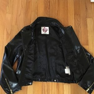 VINTAGE Limited Too Vinyl Pleather Moto Jacket